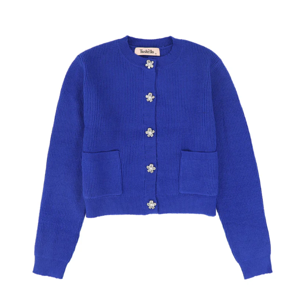 Blason Flower Button Cardigan