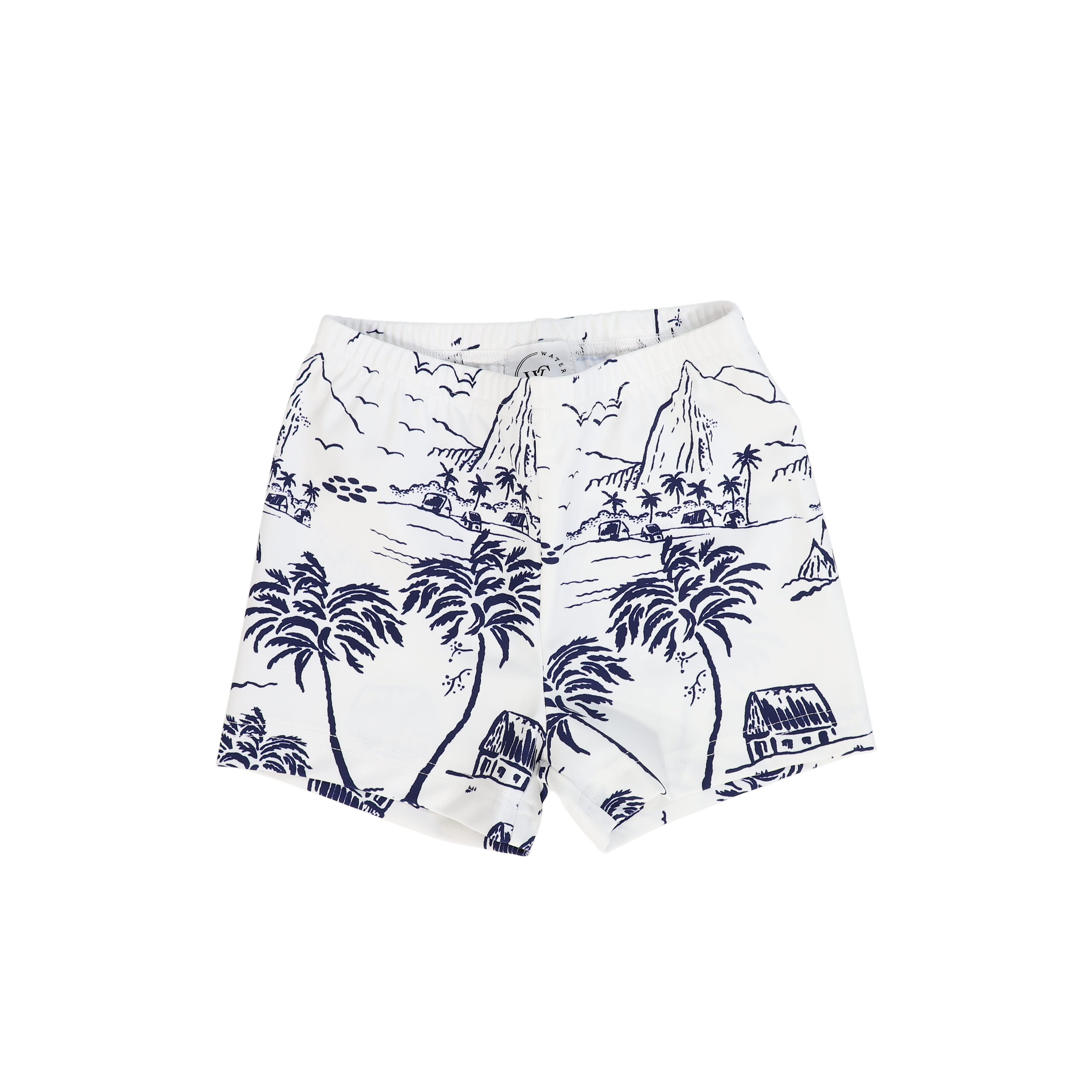 Toile Print Swim Shorts + Tank