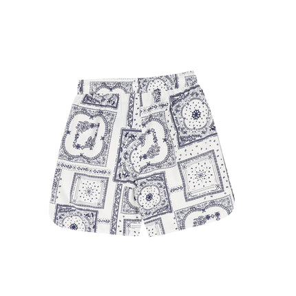 Paisely Handkerchief Print Shorts