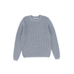 Pointelle Knit Crewneck Sweater