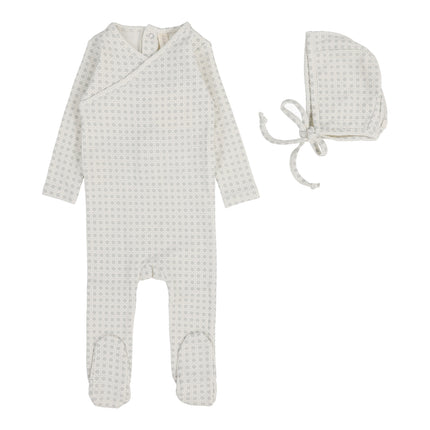 Woven Print Footie Set