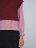 Point Cable Knit Vest