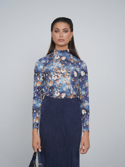 Point Mock Neck Top