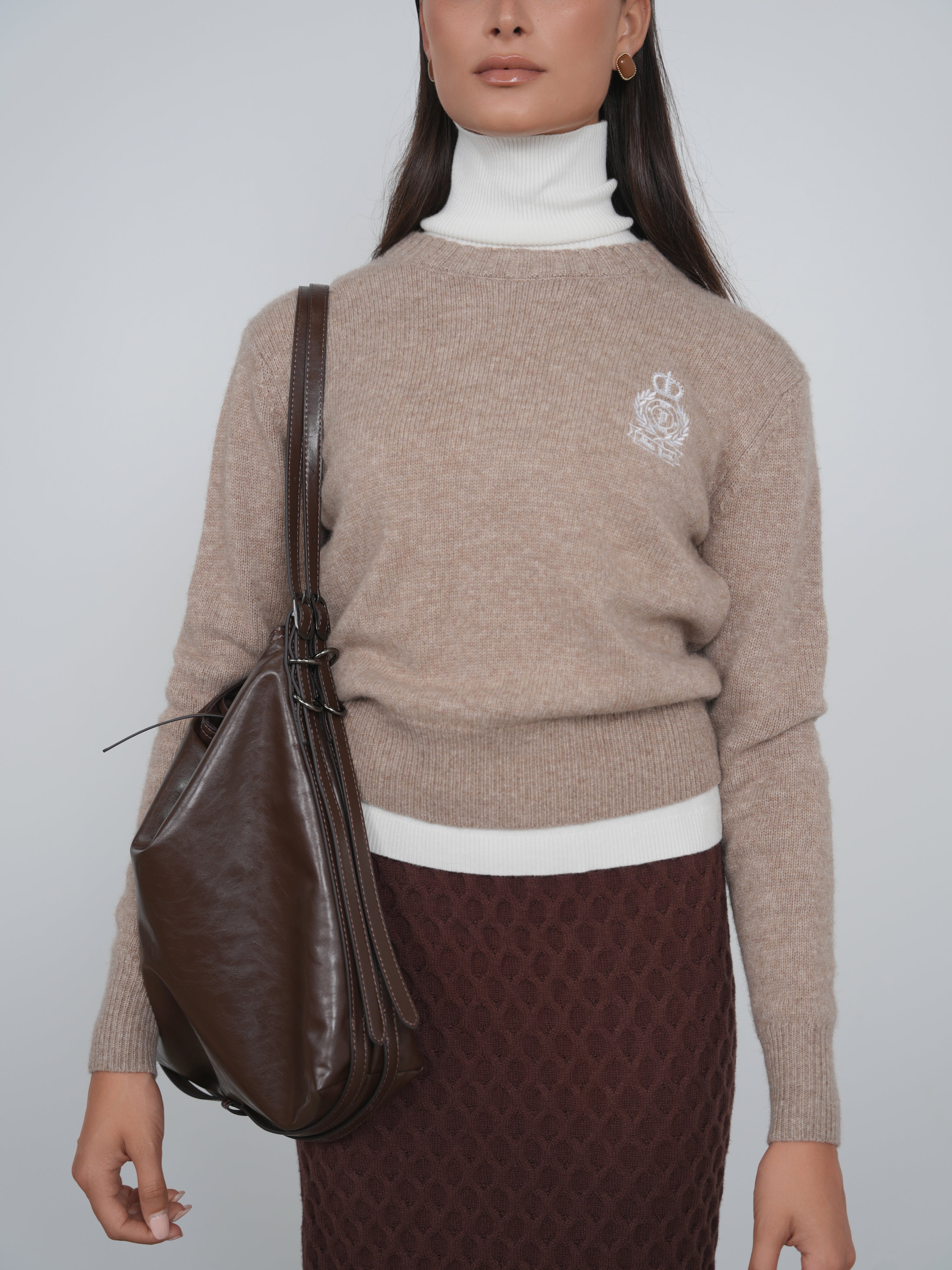 Point Melange Crew Sweater