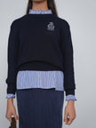 Point Ruffle Blouse