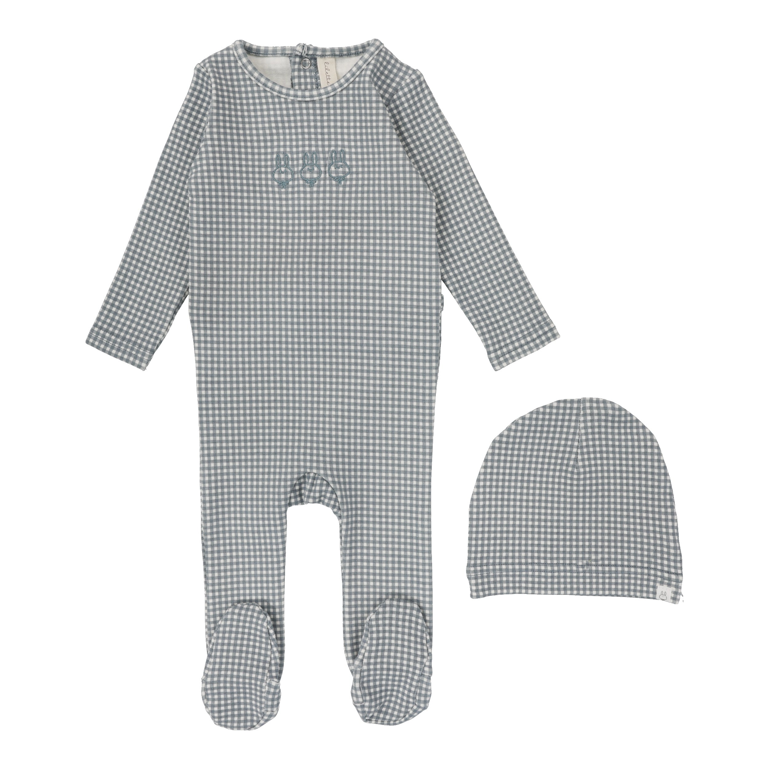 Gingham Bunny Footie