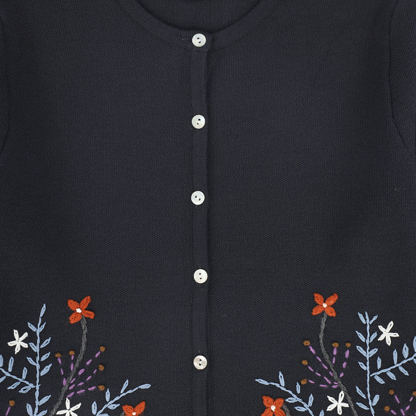 Embroidered Cardigan fw25