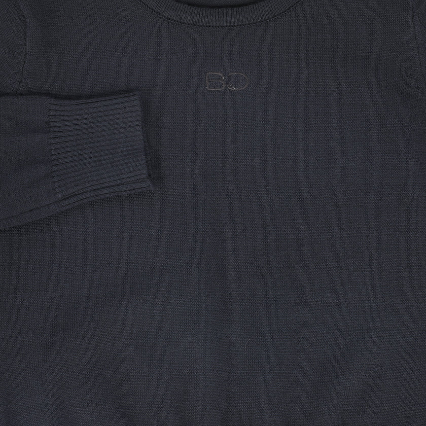 Logo Embroidered Crewneck Sweater