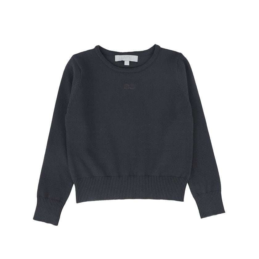 Logo Embroidered Crewneck Sweater