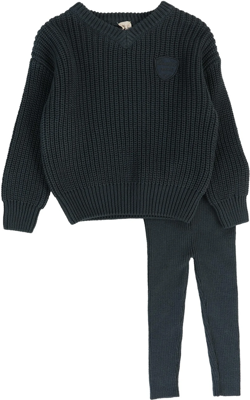 Knit V-Neck Toddler Set