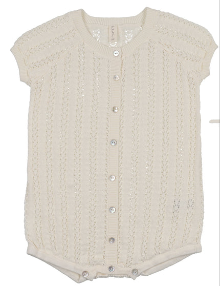 Lilette Crochet Knit Boys Romper