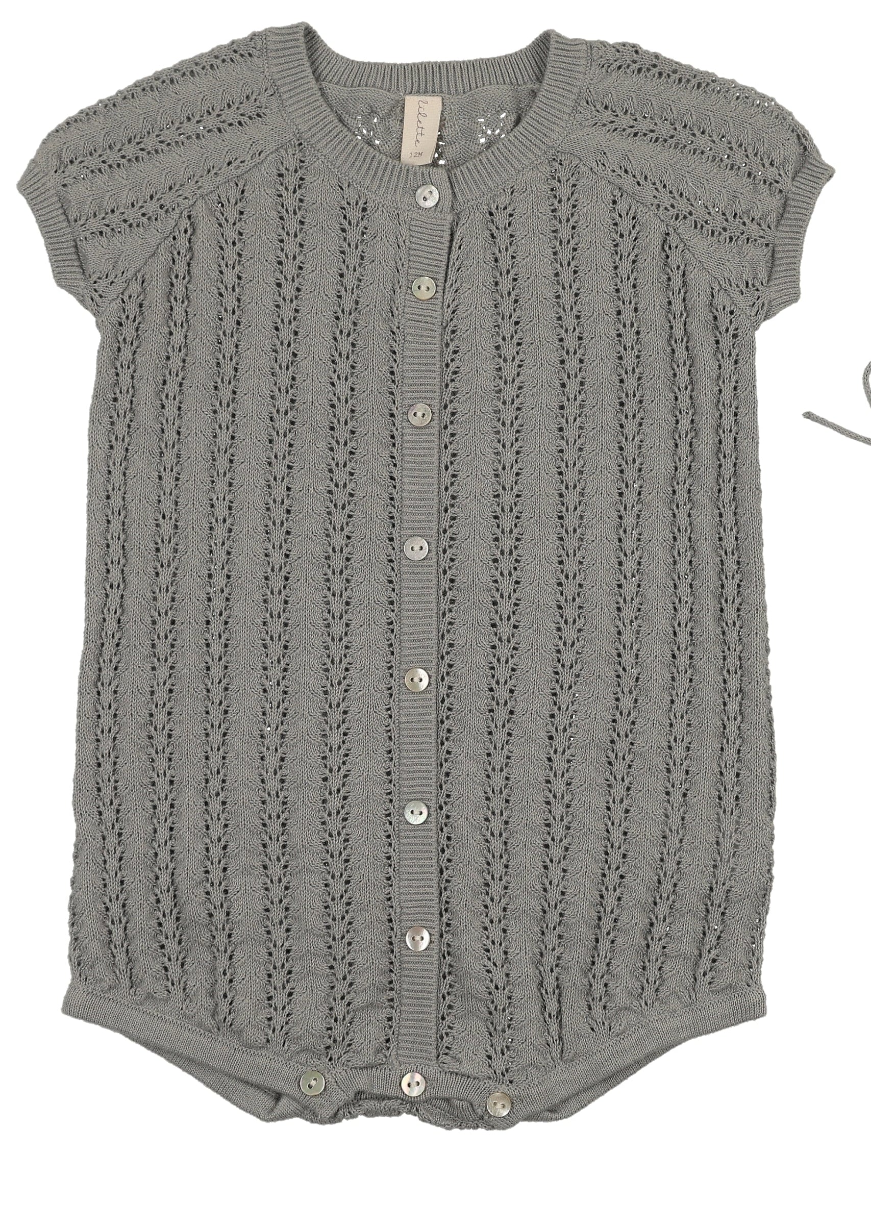 Lilette Crochet Knit Boys Romper