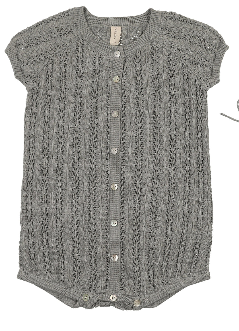 Lilette Crochet Knit Boys Romper