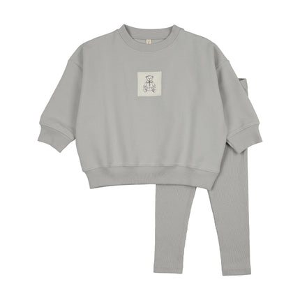 Lilette Graphic Tag Sweatshirt Set