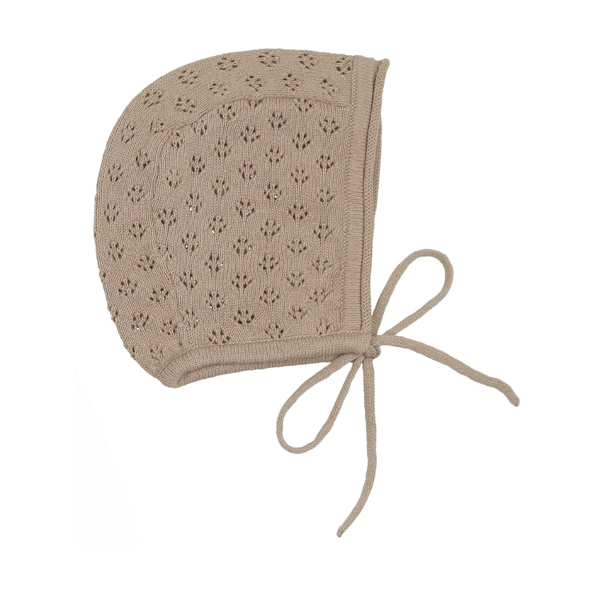 Knit Pointelle Bonnet