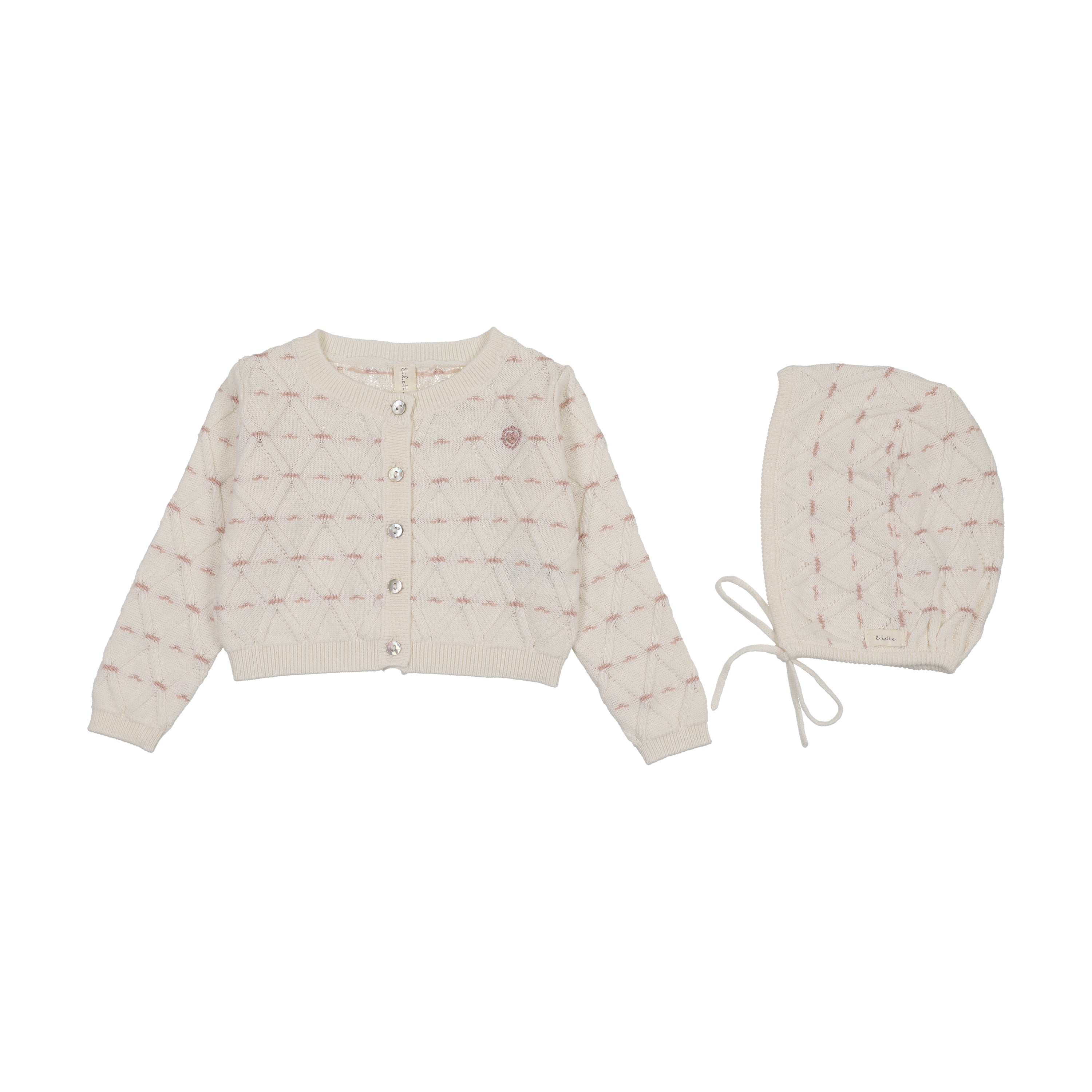 Lilette Sweetheart Knit Cardigan Set
