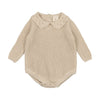 Pointelle Collar Knit Romper
