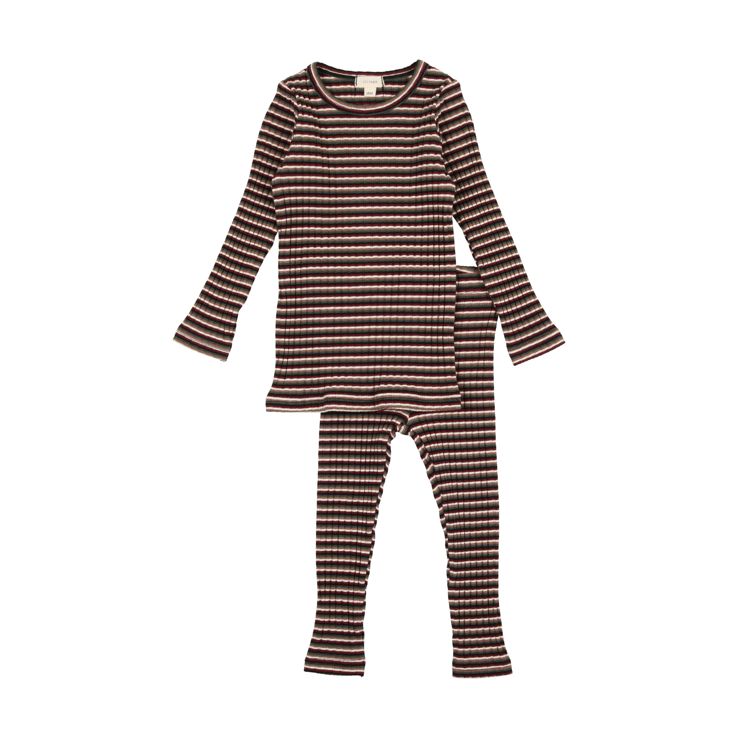 Striped Ribbed Set