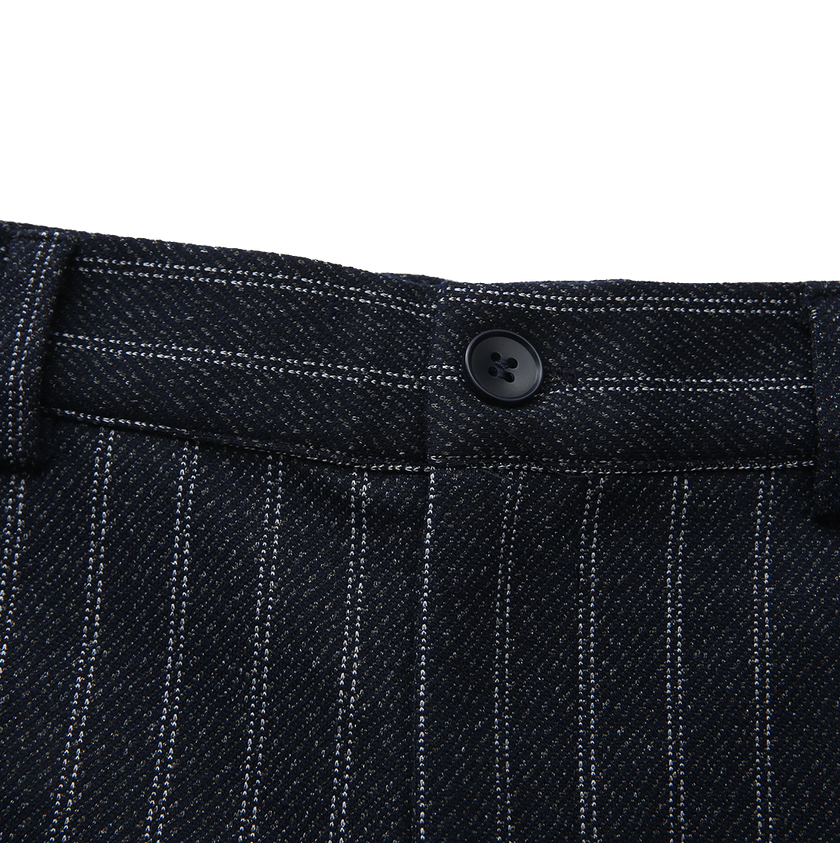 Pinstriped Texture Pants