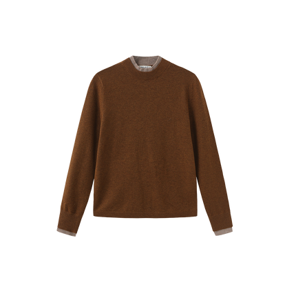 Layered Knit Crewneck