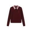 Removable Collar Knit Sweater