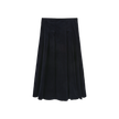 Corduroy Combo Pleated Skirt