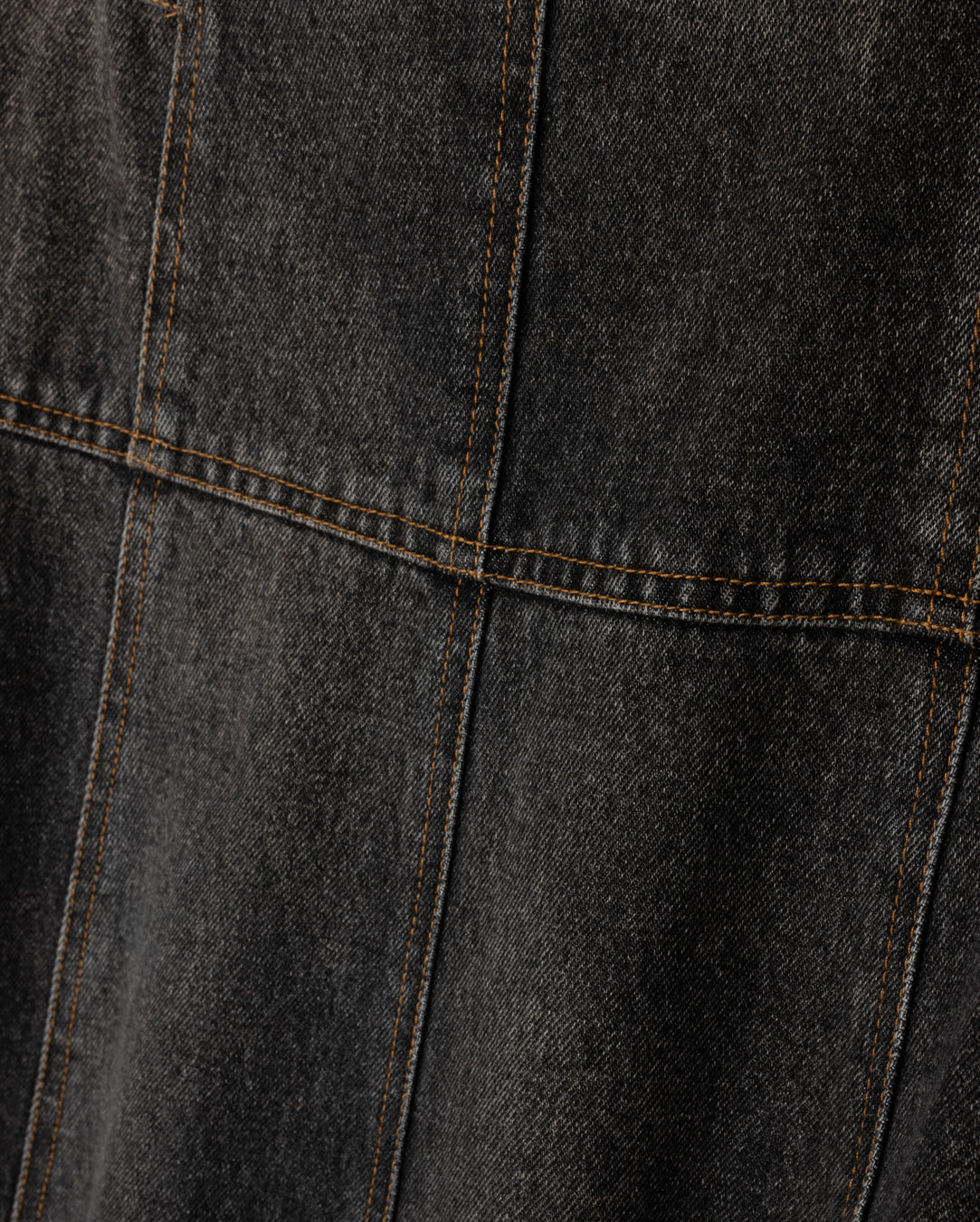 Yoke Panel Denim Skirt