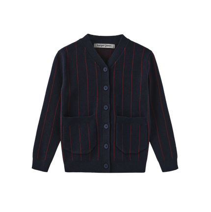 Pilro Pinstripe Knit Cardigan