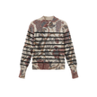 Striped  Floral Crewneck Sweater