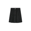 Denim Paneled Skirt