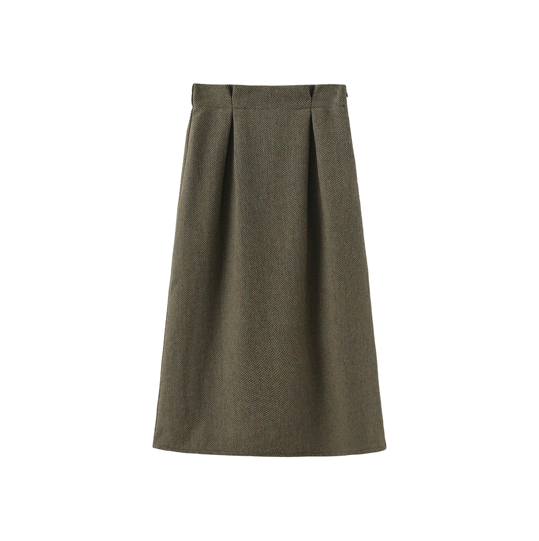 Chlo Wool Midi Skirt
