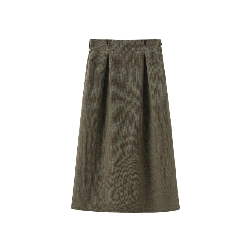 Chlo Wool Midi Skirt
