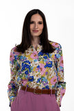 Printed Linen Blouse