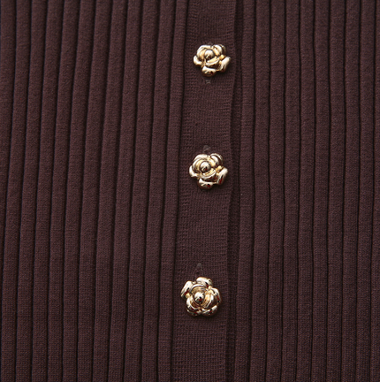 Wide Ribbed Knit Cardigan