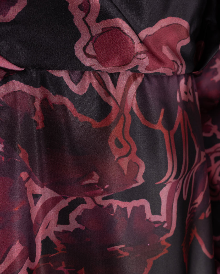 Print Waisted Dress