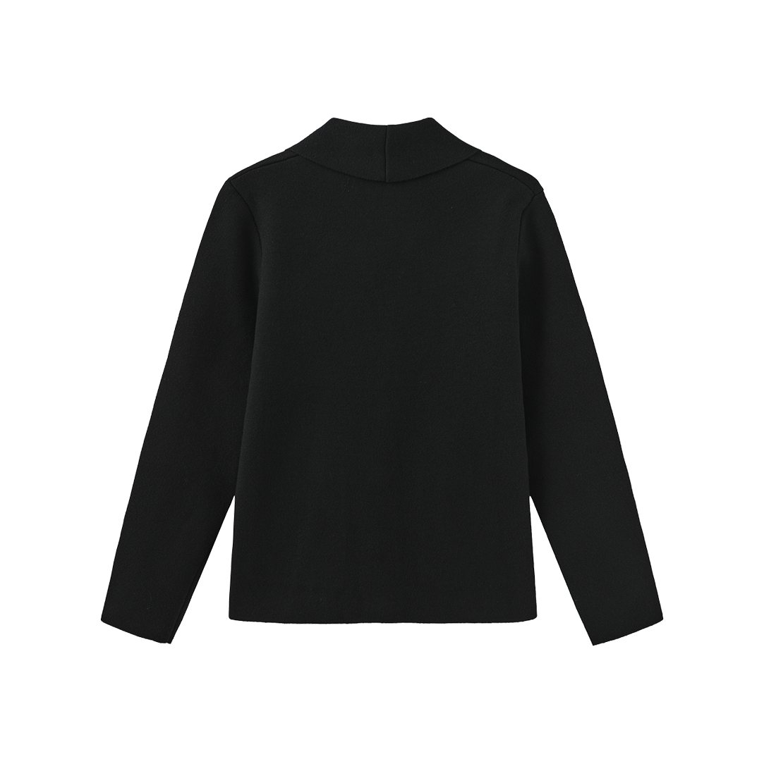 Knit Emblem Blazer