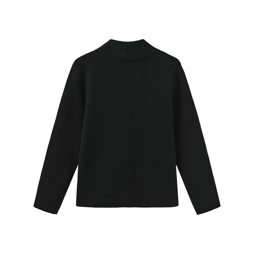 Knit Emblem Blazer