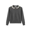 Lace Collar Knit Sweater