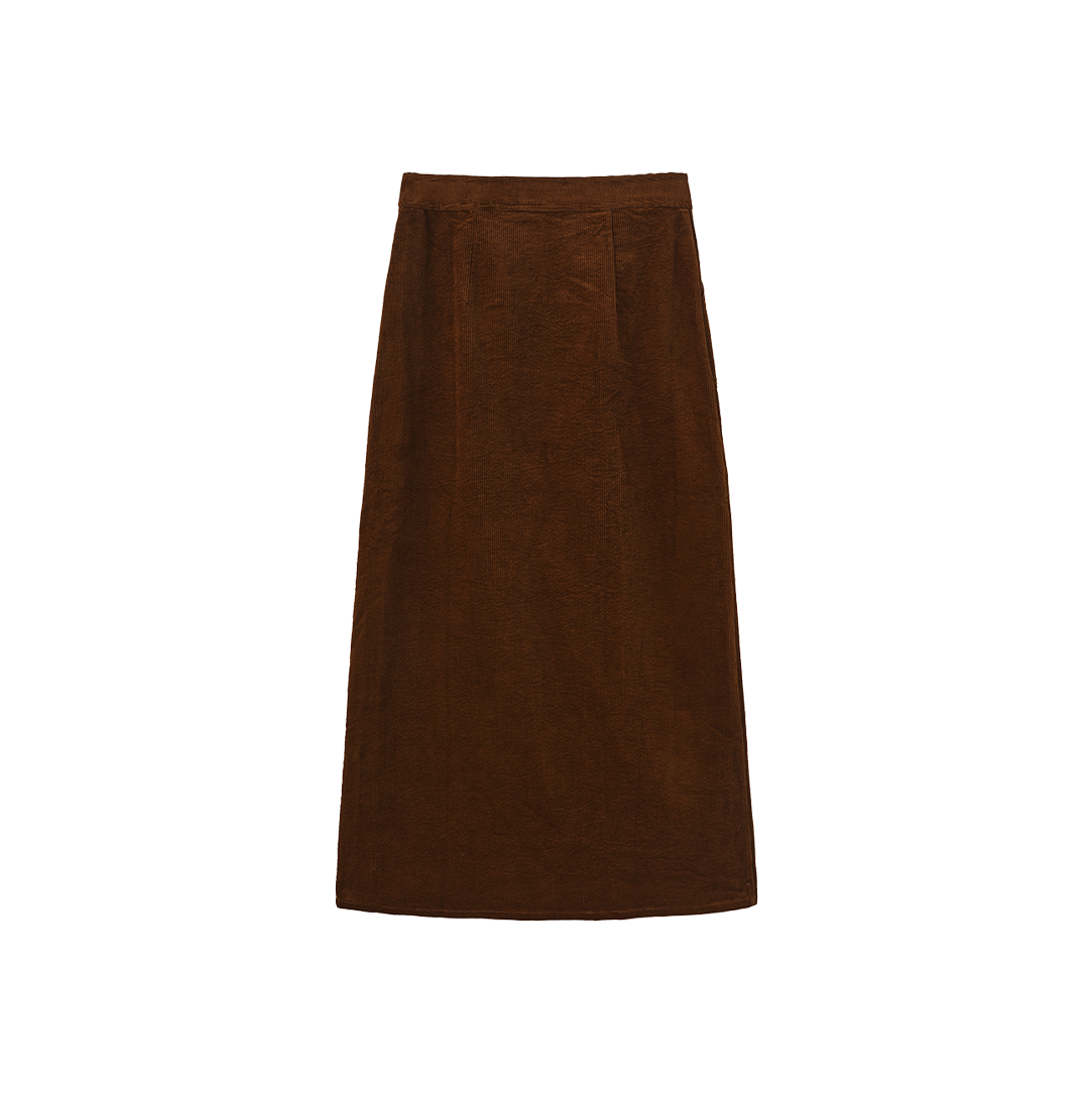 Corduroy Front Fly Skirt