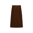 Corduroy Front Fly Skirt