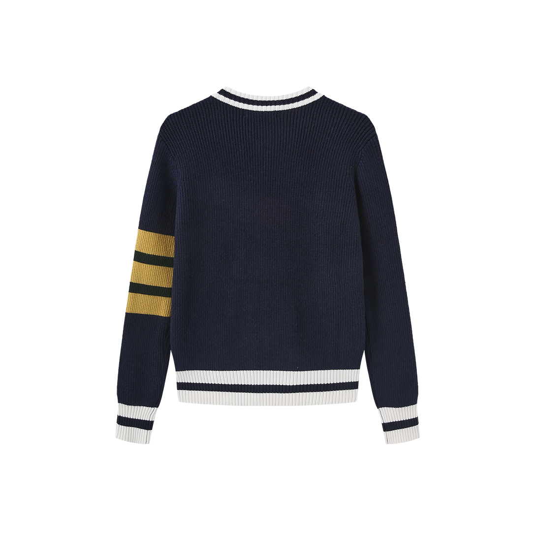 Knit Varsity Cardigan