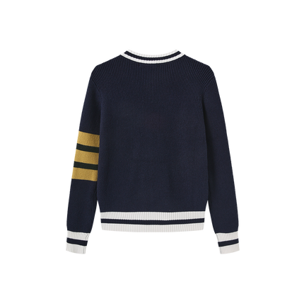 Knit Varsity Cardigan