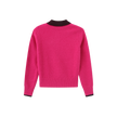 Knit Collared Crest Sweater