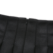 Pebbled Leather Pleated Skirt