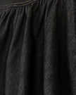 Denim Wide Elastic Band Skirt