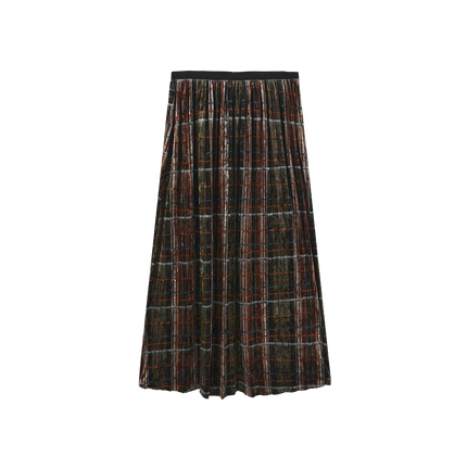 Eton Velvet Accordian Pleated Skirt