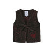 Brent Leopard Denim Vest