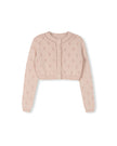 Tip Pointelle Cardigan