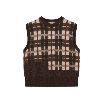 Mohair Plaid Vest