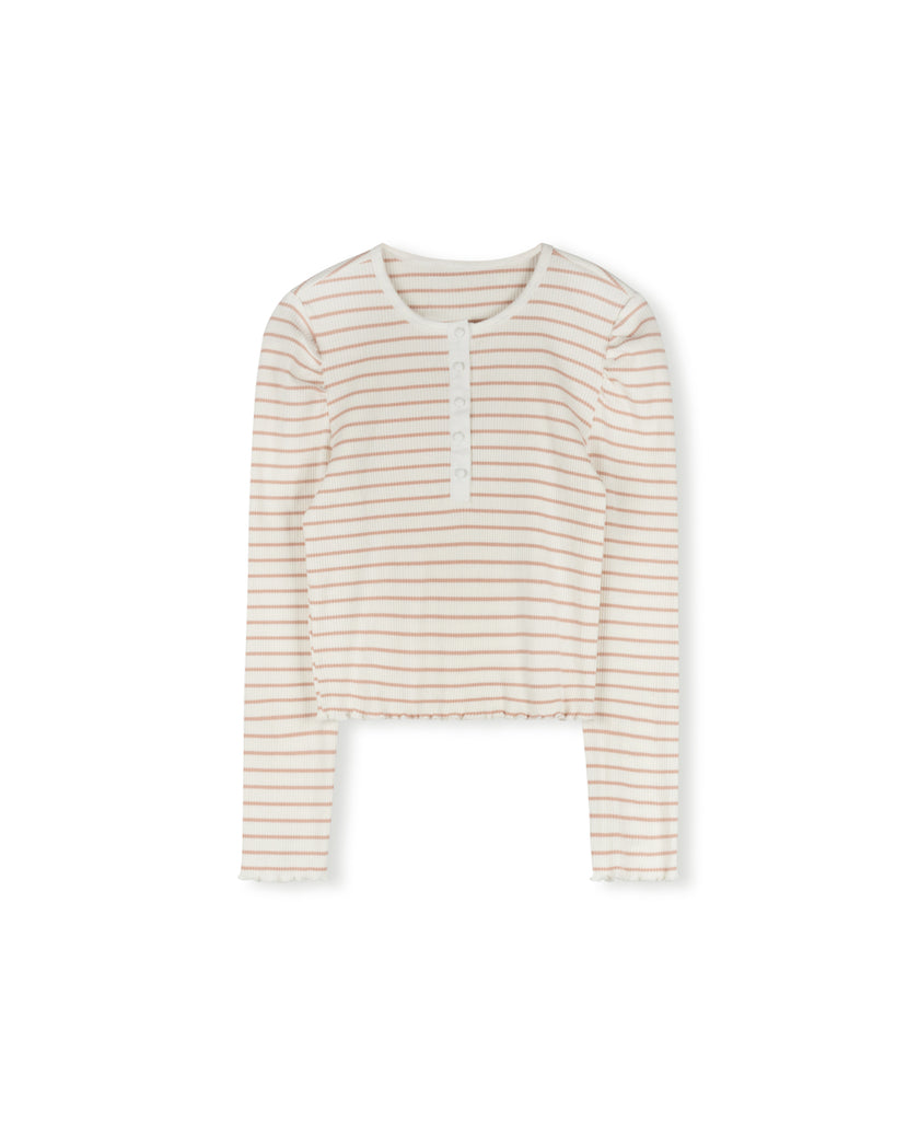 Ribbed Henley Tshirt